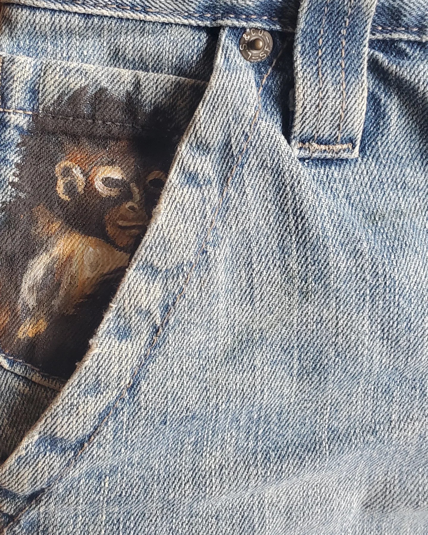 Frida Kahlo Inspired Jeans