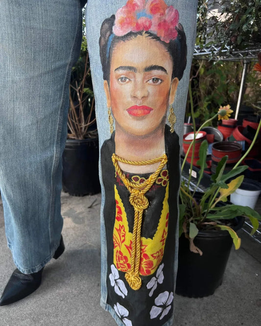 Frida Kahlo Inspired Jeans